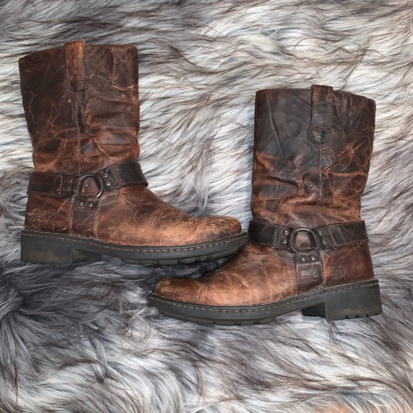 leather motorcycle boots mens